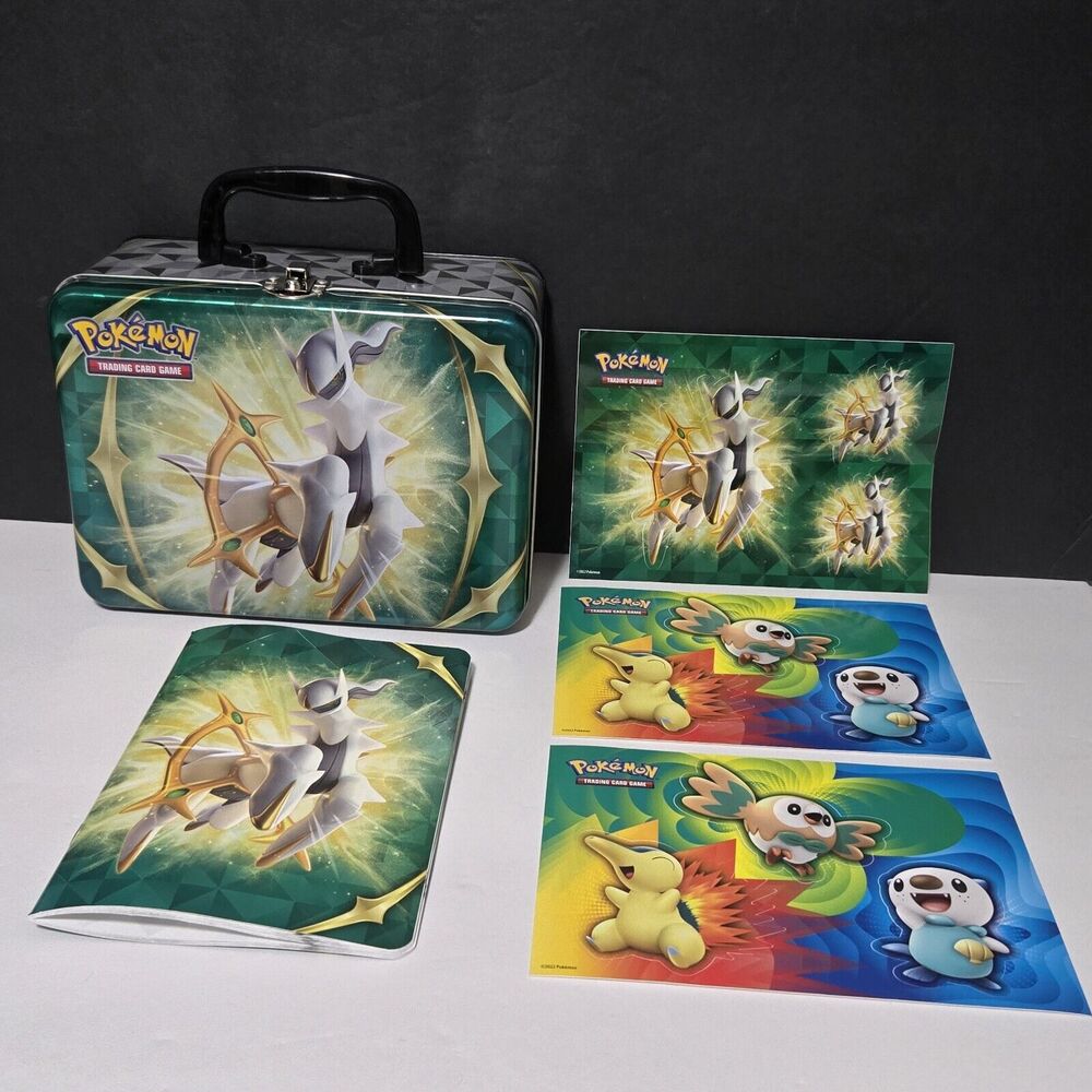 Pokémon Spring 2022 Collector Chest Tin ~ Stickers & Notebook~‎ No Cards